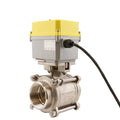 High Torque 2-way Electric Ball Valve SS304 On/off Stainless Steel Ball Valve AC/DC Electric Actuator Ball Valve