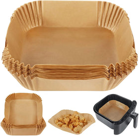 Factory Price Square Air Fryer Liners 40gsm Double-Sided Heat Resistant and Water Proof Disposable for Bread and Cookie Use