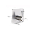 Wekis Home Use Silver Space Aluminum Eco-Friendly Modern Wall Mounted Single Hook Clothing Hook Flexible Bathroom Kitchen