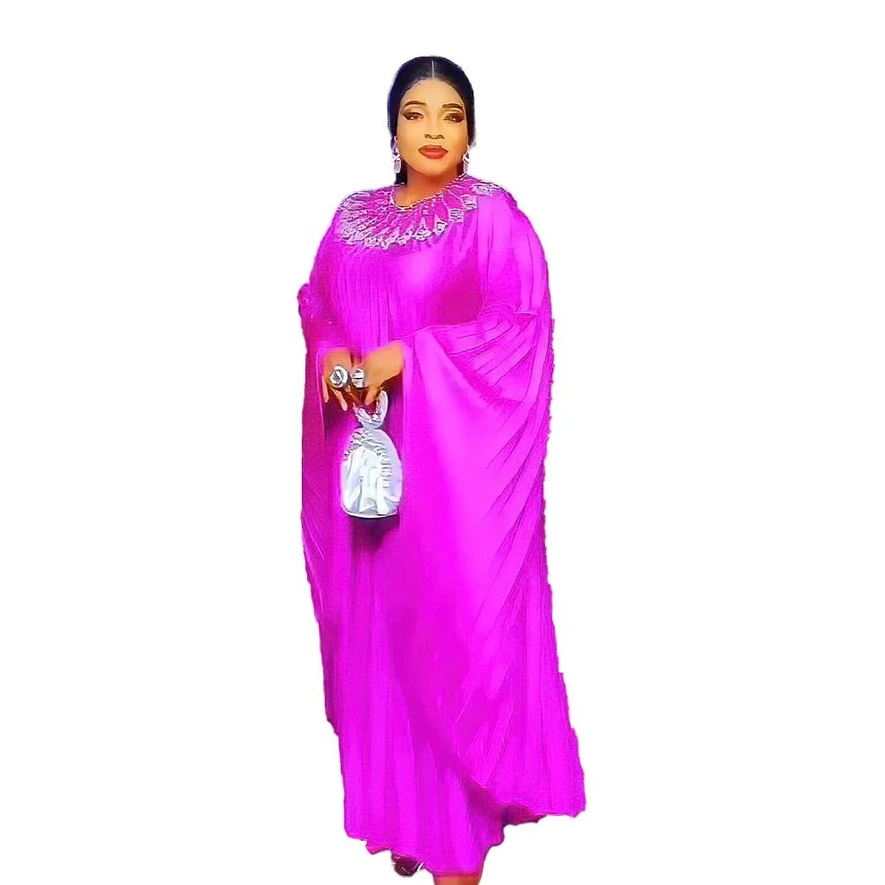 Favourite African Mom Plus Size Womens Skirts Pleat Latest African Dress Styles Rhinestone Beads African Dress Styles MegaBDM