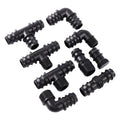 DN25 Pipe Barbed Connector 1/2" 3/4" Male Thread Tee Elbow Straight Garden Agricultural Drip Irrigation Water Connector