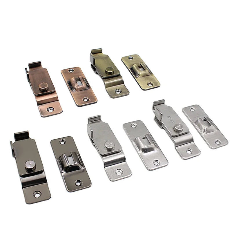4 Inch Stainless Steel Satin Door Bolt Bending Buckle Bolt