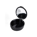Wholesale Multi-Purpose Oral Hygiene Portable Oval Small Tooth Box Mirror Denture Orthodontic Retainer Storage Kit Multi Color