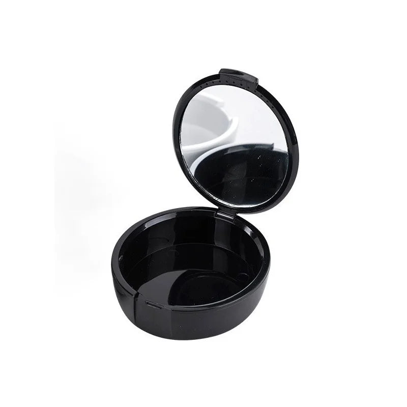 Wholesale Multi-Purpose Oral Hygiene Portable Oval Small Tooth Box Mirror Denture Orthodontic Retainer Storage Kit Multi Color