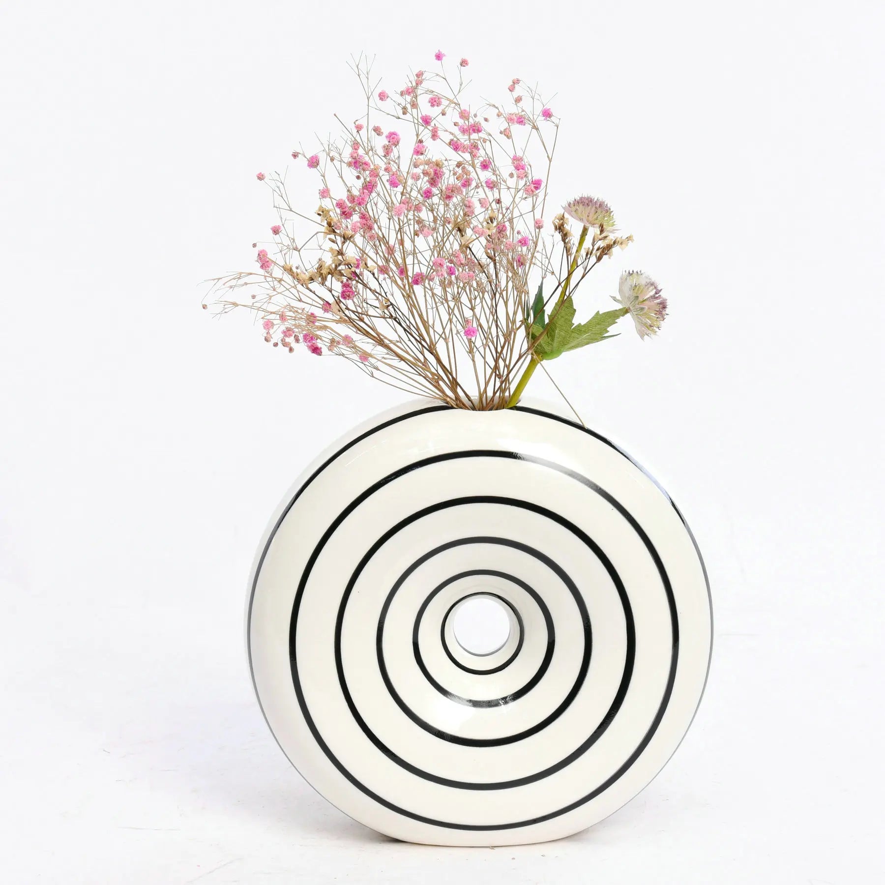 Ins Nordic Style Interior Decorative Accessories Living Room Flower Arrangement Creative Ceramic Vase