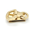 Wholesale Metal Light Gold Double D Ring Bag Anchor Side Edge Connector Hardware