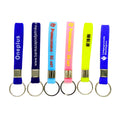 Fully Customised Silicone Wristband and Keychain Set Personalised with Your Logo or Text Rubber Key Chains