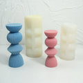 Geometric Roman Column Silicone Candle Mold Plaster Decorative Ornaments Gift Casting Mould DIY Aromatherapy Candle Making Tool
