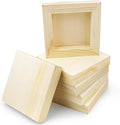TaiLai 4x4 Inch Unfinished Wooden Canvas Board Square Wood Board Blank Wooden Canvas for PaintingBurning and DIY Craft Projects