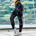 2022 Hot Selling Women's Yoga Pants Marble Print Yoga Sports Breathable Slim Leggings Fitness Trend Yoga Pants