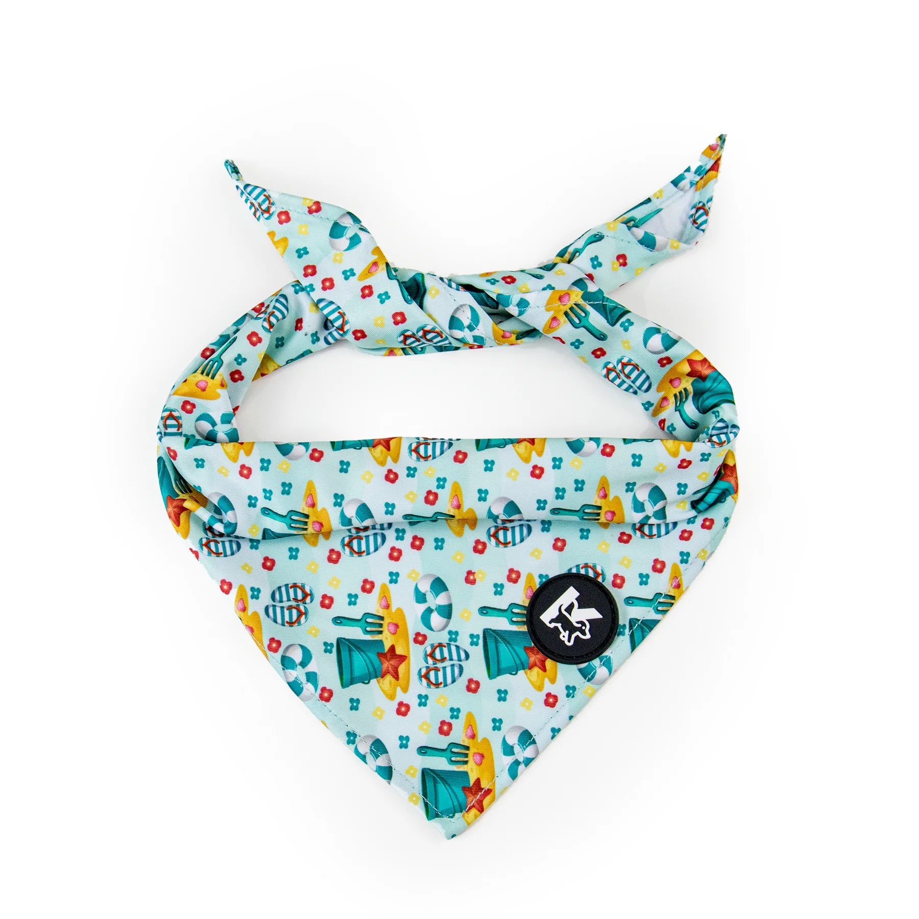 Kingspeed Luxury Adjustable Puppy Bandana Factory Price Summer Dog Colorful Printed Logo Customized Brand Logo Button Closure