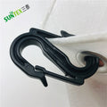 100 Pcs Greenhouse Accessories Black Shade Net Clips Holder Fasten Shading System Hook Double S Hook for Cherry Cover