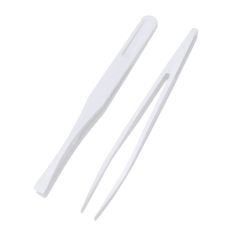 93308 ESD Tweezers White Color PPS Carbon Fiber Anti-static Heat Resistant Plastic Tweezers