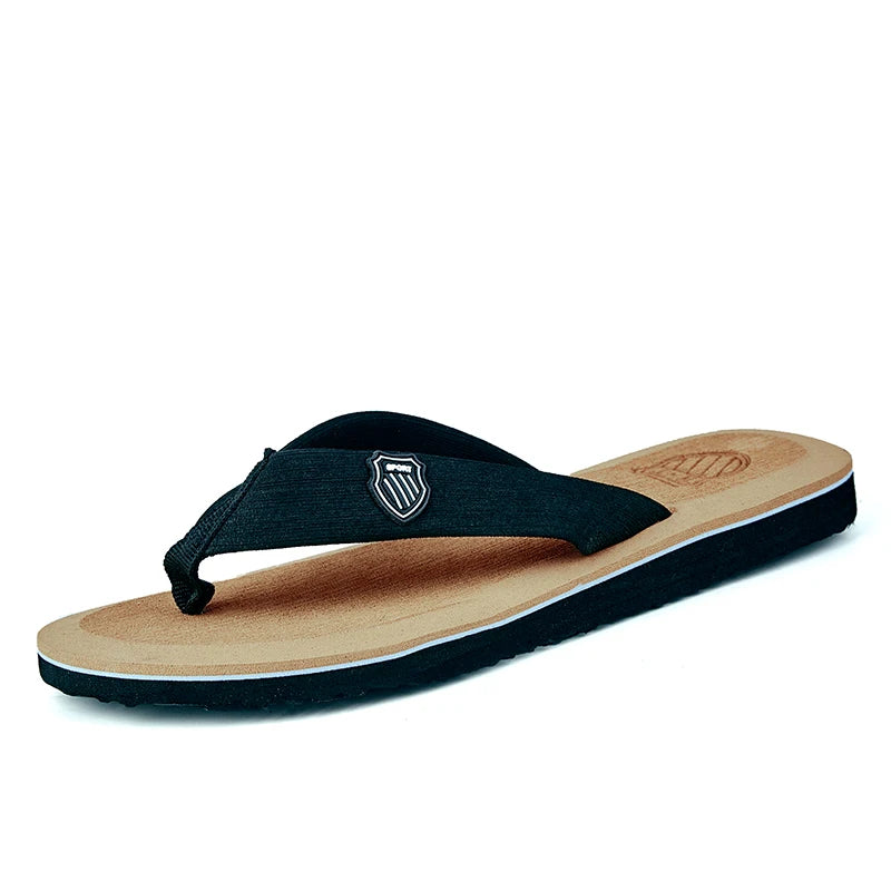 Beckham Same Style Flip Flops for Men Summer Sliders Soft Sandals Men's Beach Shoes