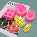 HY Mango Silicone Fondant Molds Candy Chocolate Resin Molds Gum Paste Cake Decorating Cake Topper Mould