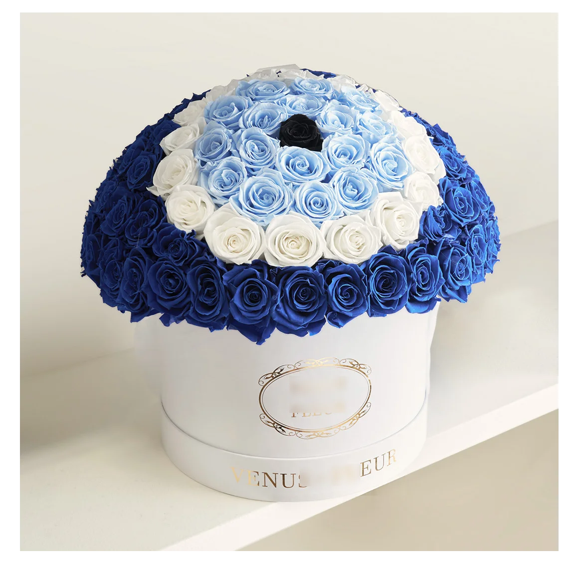 Wholesale Dome-Shaped Preserved Roses Eternal Decorative Flowers in Square Box Graduation Gifts Valentines' Day Presentations