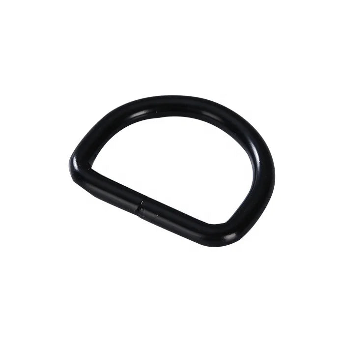 Wholesale Black Metal D Shaped Ring for Hardware Bag Accessories
