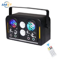 DJ Disco Stage Party Lights Sound Activated RGB Led Strobe Projector Beam Patterns Wash Laser Lights 7in1 With Remote Control