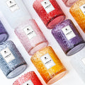 New Design Christmas Eco Friendly Nordic Luxury Empty Frosted Candle Jars Wholesale Candle Glass Jar