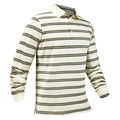 New Men's Cotton Striped Shirts Golf Polo T Shirts Long Full Sleeves Anti UV Protection Moisture Wicking Custom Fashion Tops OEM MegaBDM