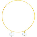 Hot Buckle Wedding Arches for Ceremony Circle Backdrop Balloon Arch Stand With Base for Wedding Birthday Party Garden Decoration