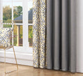 Factory Supply High Grade Linen Blackout Print Abstract Fabric Curtains