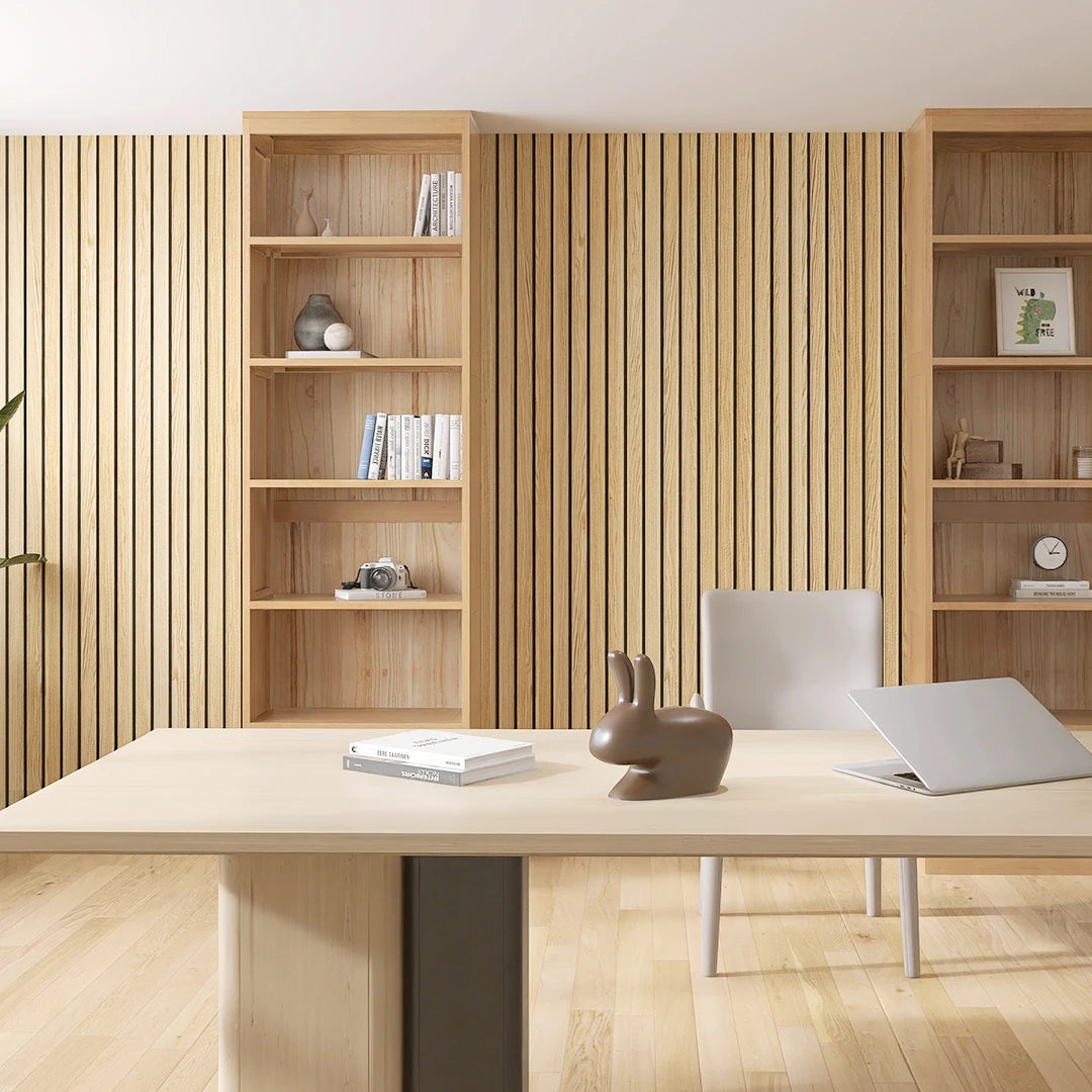 For KASARO Modern Design Style Fresh New Pattern Acoustic Curved Wood Panels for Home Ceiling and Wall Decoration