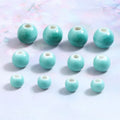 Simple 6-10mm Geometric Round Loose Beaded Charm Ceramic Clay Porcelain Beaded for DIY Bracelet Jewelry Accessories