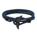 2025 New Simple Rope Wrap Bracelet Whale Tail Charm Adjustable Bracelets for Women and Men Ocean Jewelry