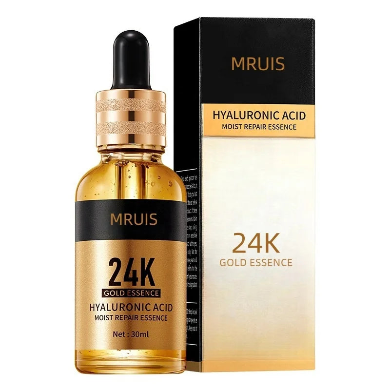 24K Gold Essence  Hyaluronic Acid Moisturizing Moisturizing Soft  Wholesale  OEM