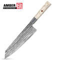 Amber Real Forged Japanese Knife Kitchen Knives 67 Layers Damascus Steel Kiritsuke Professional Japan Japanese Kitchen Knife