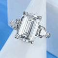 Fine Sterling Silver 925 Jewelry Cubic Zirconia Ring Luxury Custom Wedding Engagement Rings Jewelry Women