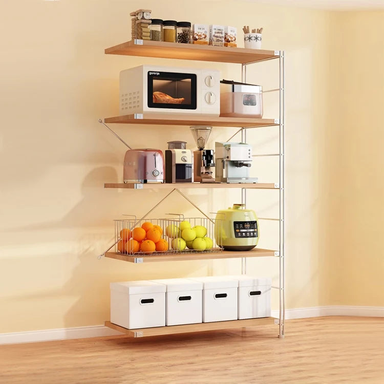 Storage Rack Floor Standing Instagram Style Combination Rack Japanese Style Kitchen Minimalist Storage Rack Study Bookshelf