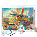 N-2510 Wholesale Diamond Painting Rabbit Home Decor Wall Diamond Art Painting Canvas Art Work Diamond Painting Kits