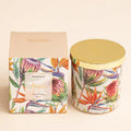 Aromatherapy Fragrance Candle Sales Ranking Elegant Glass Flower Pattern Candle Souvenir Home Decoration Gift with Lids