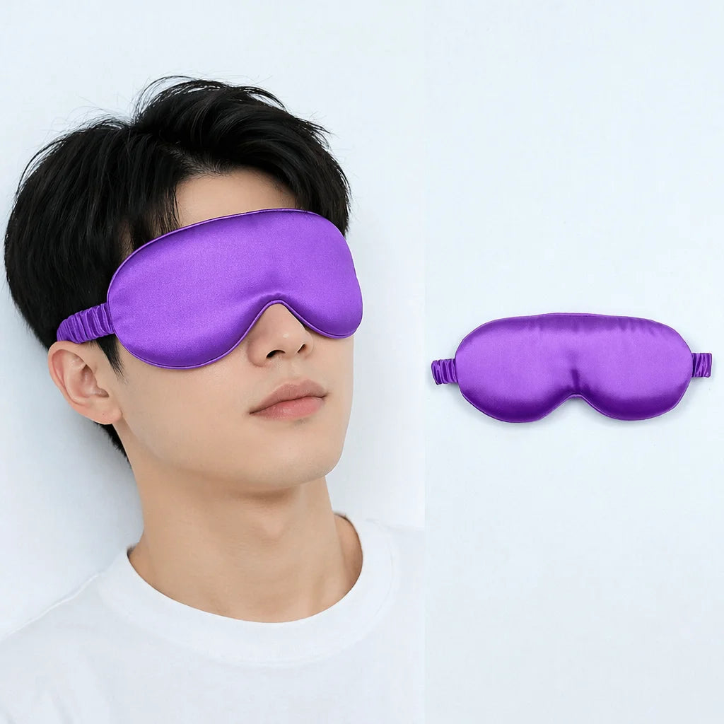 Custom Logo Eyelash Extensions Sleeping Mask 16 19 22mm Mulberry Silk 3D Contour Eye Mask for Sleep