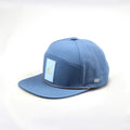 Customizable 6 Panel Baseball Caps for Men Waterproof Flat Brim with Laser Perforations Sporty Breathable PVC Logo Design