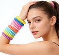 Bulk Wholesale Colorful Matte Spiral TPU Scrunchies 5.5cm No Crease Coil European Style Hair Decoration Fashionable Women
