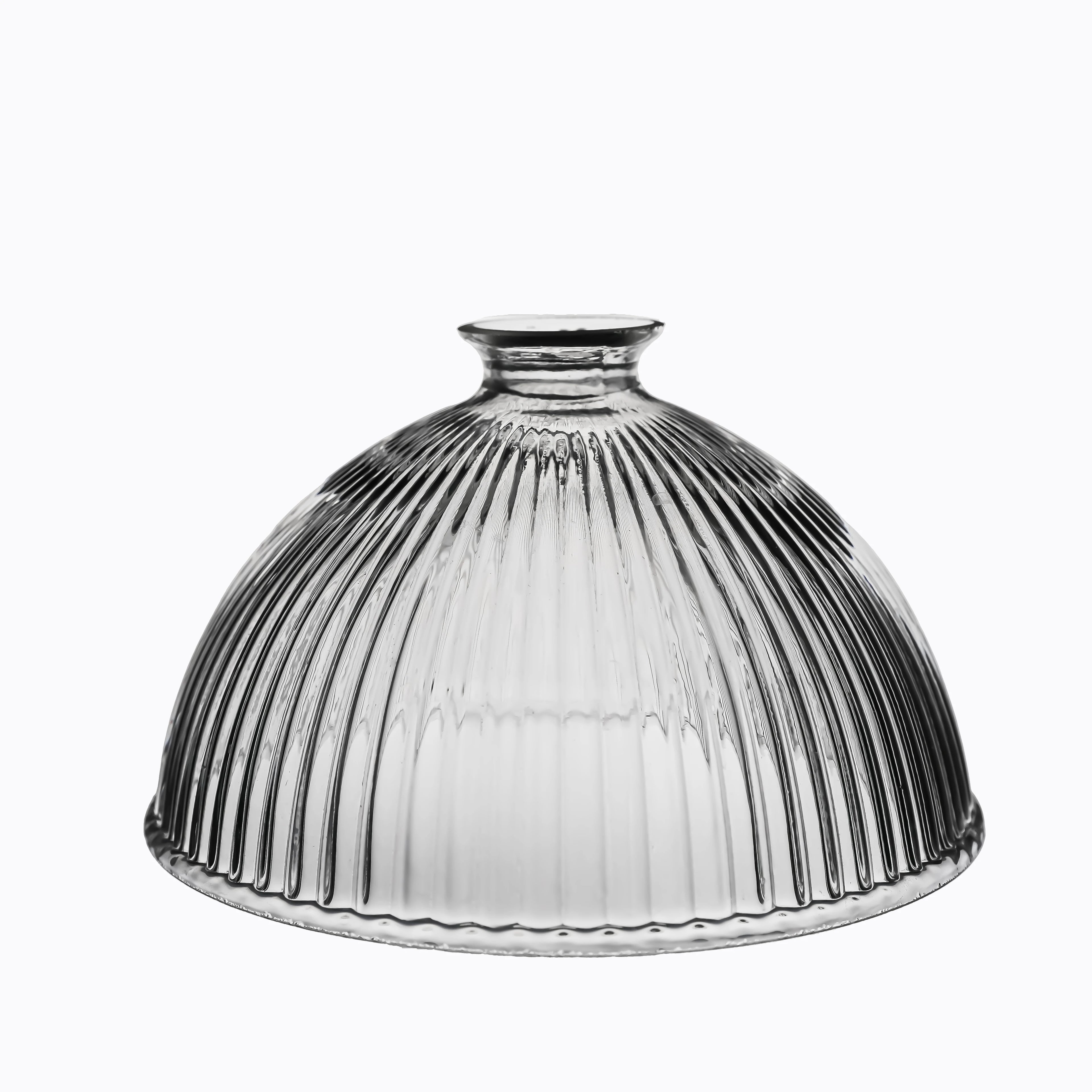 Factory Bowl Shape Clear Handmade Glass Pendant Lamp Shade Mediterranean European Coastal Minimalist Wall Lamp Base Replacement