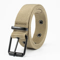 Men's and Women's 4cm Neutral Holes Fashion Trousers Waist Belts with Nylon Straps and Alloy Buckle