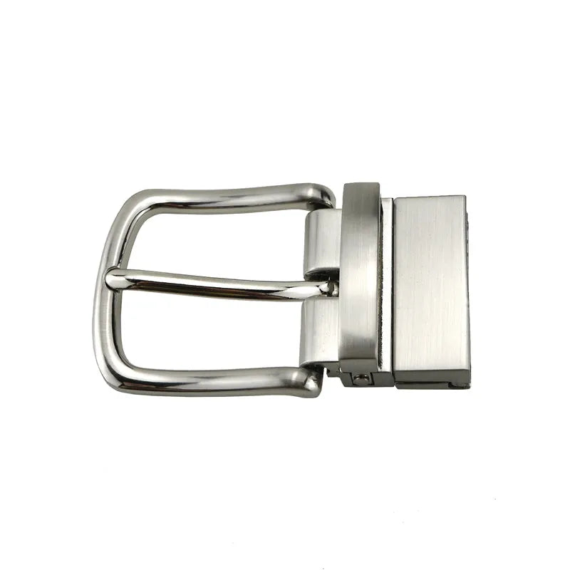 New Reversible Buckle 35MM Pin Buckle Belt With Holes Alloy Buckle Factory OEM Custom Logo Wholesale