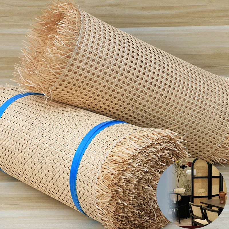 Professional Non-Toxic PE Plastic Synthetic Cane Webbing Raw Materials Rattan Materials in Indonesia