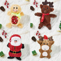 Wholesale Pet Toys New Design Dog Plush Material Christmas Series Molar Bites Cute Cartoon Toys