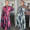 Yiwu Jingtai Wholesale Islamic Females Clothes Dubai Printing Abaya Women Muslim Dress