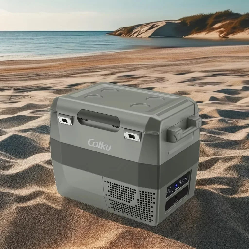 Colku GC40e Compressor Cooler Box 36L Portable Mfridge 12V Outdoor Car Refrigerator With Cup Holder