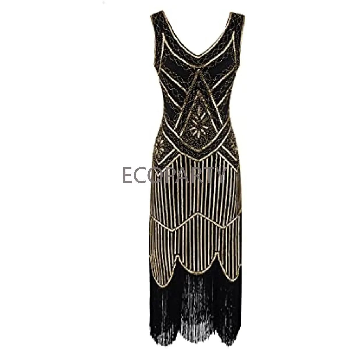 Plus Size XS-4XL Women's 1920s Vintage Sequin Full Fringed Deco Inspired Flapper Dress Roaring 20s Great Gatsby Dress Vestidos
