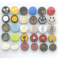 Wholesale Custom New Design Buttons Round logo Metal Flower Pattern Snap Buttons