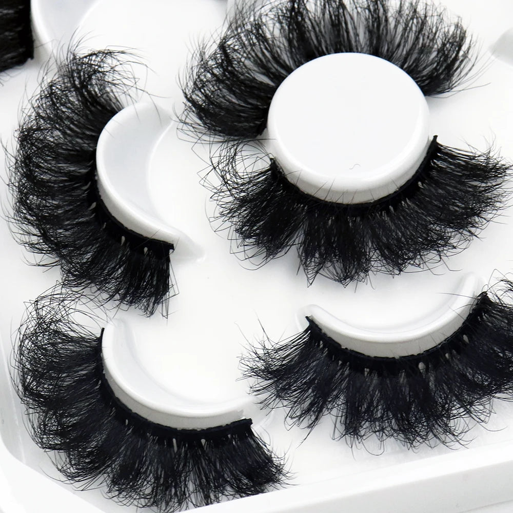False Eyelashes 6D Super for Wispy Plant Fiber Handmade Thick Eyelashes Cat/Fox Eye Effect Dramatic Lashes Eyelash Extension