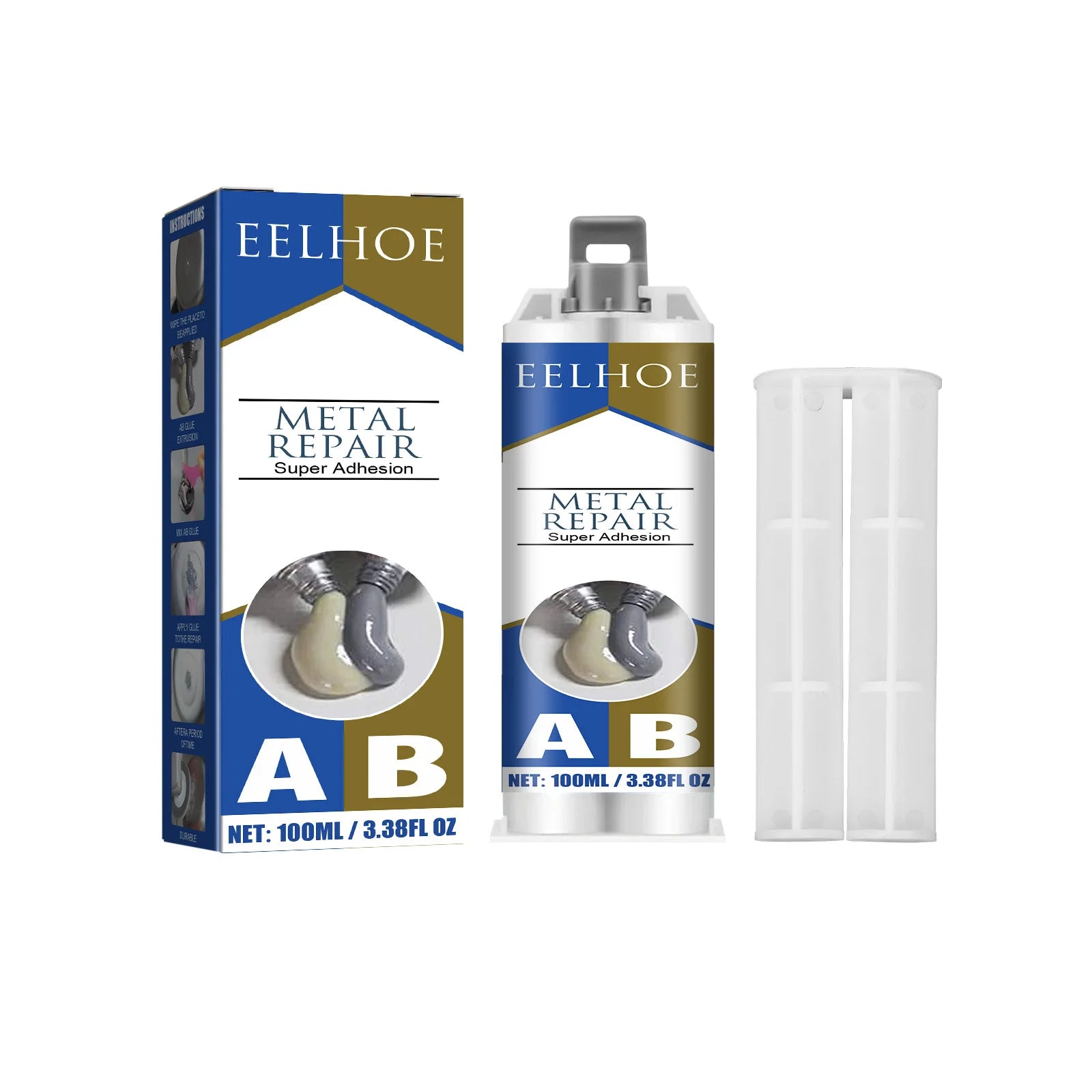 Wholesale EELHOE Metal AB Casting Adhesive High Temperature Resistant Welding for Filling Cracks Metal Repair Agent