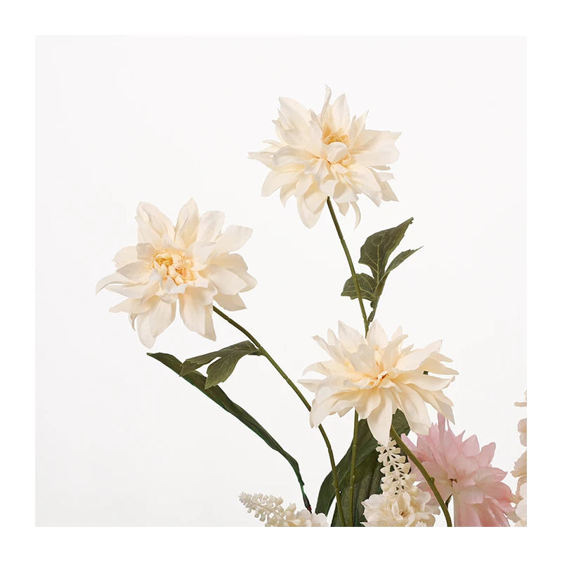 Indoor Good Quality Silk Modern Design Artificial Flower Decorative Customized Dahlia